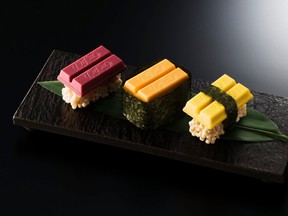 Inspired by an April Fool's Day joke, Japan's love of KitKats has reached new heights in a new "sushi" set.