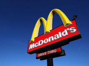 A file photo of the sign outside a McDonald's restaurant. An eight-year-old boy in Ohio drove his family van to McDonald's while his parents slept, police said.