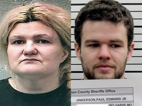 Paul E. Jinkerson, Jr.  and his mother, Malissa Ancona, the wife and stepson of a Ku Klux Klan leader, were charged Monday, Feb. 13, 2017