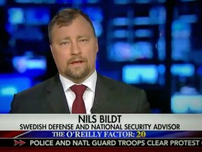 Nils Bildt says it wasn't his choice to be described as a Swedish defense and national security advisor.