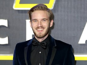 FILE: PewDiePie Dropped By Disney's Maker Studios For Anti-Semitic Videos "Star Wars: The Force Awakens" - European Film Premiere - Red Carpet Arrivals