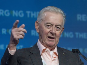 Preston Manning speaks at the opening of the Manning Centre conference in Ottawa on Feb. 26, 2016.
