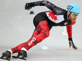In this Feb. 12, 2014 file photo, Olivier Jean competes in short track at the Sochi Olympics.