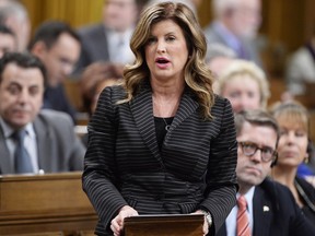 Interim Conservative Leader Rona Ambrose speaks during Question Period in the House of Commons in Ottawa, Thursday, Feb.23, 2017.