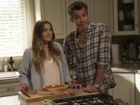 Timothy Olyphant and Drew Barrymore in Netflix's latest series Santa Clarita Diet.