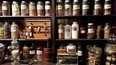 A variety of chemicals, herbs and other ingredients fill bottles and jars at the New Orleans Pharmacy Museum.