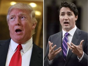 U.S. President Donald Trump and Prime Minister Justin Trudeau