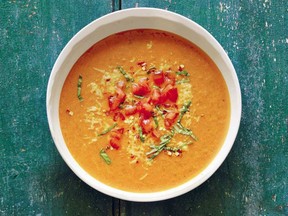 Tomato soup is rich and honest, Oprah Winfrey says in her cookbook, Food, Health and Happiness.