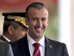 Venezuela's Vice President Tareck El Aissami on Feb. 1, 2017. Donald Trump is slapping sanctions on El Aissami and accusing him of playing a major role in international drug trafficking.