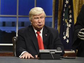 Baldwin as Trump on Saturday Night Live.
