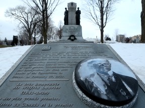 Sir Wilfrid Laurier's gravesite at Notre Dame Cemetery in Ottawa