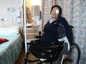 Marlene Bird, the homeless woman who was discovered horribly injured in Prince Albert, Sask., on June 1, fears loss of independence as she continues to recover in hospital on October 7, 2014.