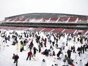 TD Place stadium in Ottawa hosted Snowmania last month but will be the site of an outdoor NHL game on Dec. 17 between the Senators and Montreal Canadiens.