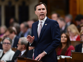 Minister of Finance William Morneau delivers the federal budget in the House of Commons on Parliament Hill in Ottawa, Wednesday March 22, 2017.