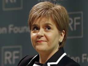 Scotland's leader Nicola Sturgeon will seek authority to hold a new independence referendum in the next two years because Britain is dragging Scotland out of the European Union against its will, she said.