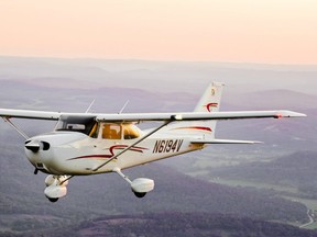 A 2009 Cessna 172.
