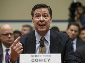 FBI Director James Comey testifies before the House Oversight Committee about Hillary Clinton's email investigation, at the Capitol in Washington, July 7, 2016.