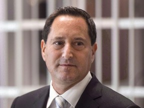 Former Montreal mayor Michael Applebaum leaves the courtroom in Montreal, Monday, September 12, 2016.