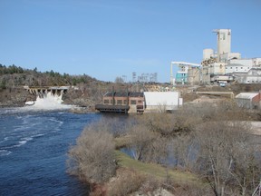 Spanish River and Domtar mill in Espanola, where the sex ring of teen boys is alleged to have occurred.