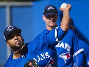 Francisco Liriano made eight starts and two relief appearances for Toronto last year.