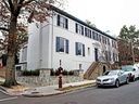 The house where Ivanka Trump, her husband Jared Kushner and three children now live in the Kalorama section of Washington, DC.