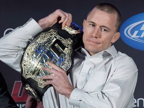 Georges St-Pierre has held the UFC 170-pound welterweight title twice, won a UFC record-12 title bouts and has the second-most wins in UFC history.