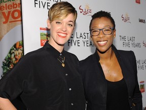 Writer Lauren Morelli (L) and actress Samira Wiley.