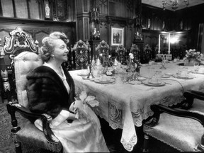 Mother Divine sits in the dining room of her Woodmont estate in Gladwyn, Pa., May 1, 1988.