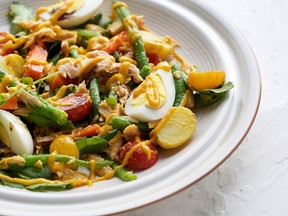 Salade Nicoise with Mango Dressing.