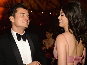 Bloom and Perry hitting it off at the 2016 Golden Globes afterparty.