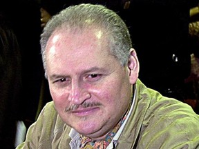 Venezuelan international terrorist Carlos the Jackal whose real name is Ilich Ramirez Sanchez is seated in a Paris courtroom, Nov. 28, 2000.