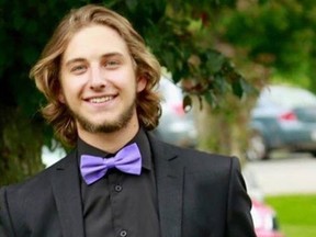 Riley Shannon, 21, was reportedly trying to prevent the joyride that resulted in his death in the rural town of Dorchester, Ont., on March 11, 2017.