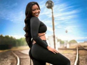 Fredzania Thompson, 19, was hit by a train during a photoshoot.