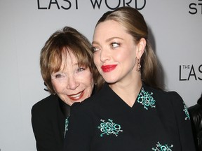 Shirley MacLaine and Amanda Seyfried at the premiere for The Last Word.