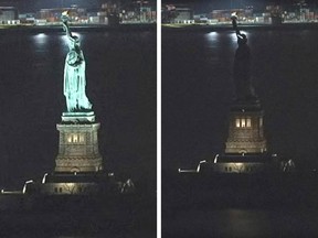 For several hours Tuesday night, Lady Liberty didn't shine so brightly. The famed The Statue of Liberty was temporarily in the dark Tuesday night, March 7, 2017, after what a spokesman calls an "unplanned outage."