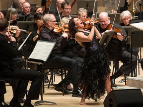 Tanya Tagaq with the Toronto Symphony Orchestra.