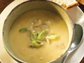 Topping each bowlful with green onions is an easy way to add colour.