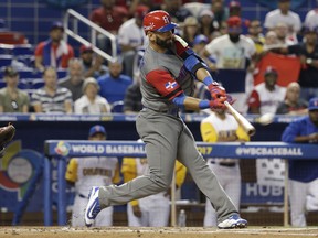 Jose Bautista has an OPS of 1.261 in three World Baseball Classic games.