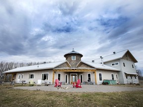 Linda and Tony Armstrong built a farmhouse with eco-friendly material on their property north of Cobourg.