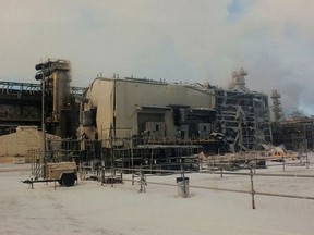 The aftermath of an explosion at Nexen's Long Lake facility, located south of Fort McMurray and near the rural hamlet of Anzac