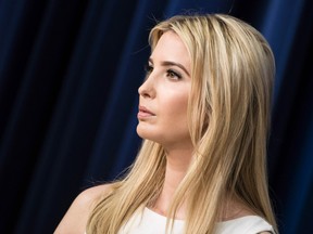 This file photo taken on April 4, 2017 shows First daughter Ivanka Trump