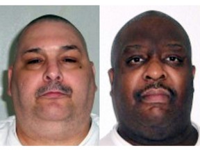 Jack Harold Jones (L) and Marcel W. Williams (R) who the southern state of Arkansas executed late Monday, April 24, 2017