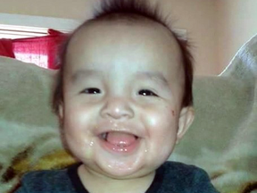 Edmonton police say 19-month-old Anthony Joseph Raine lived “a terrible life full of violence.”