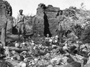 A picture released by the Armenian Genocide Museum-Institute dated 1915 purportedly shows soldiers standing over skulls of victims from the Armenian village of Sheyxalan during the First World War.
