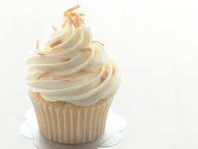 These tempting coconut cupcakes are iced with a fluffy coconut frosting.