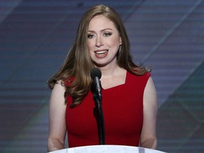 Chelsea Clinton speaks during the final day of the Democratic National Convention in Philadelphia , Thursday, July 28, 2016