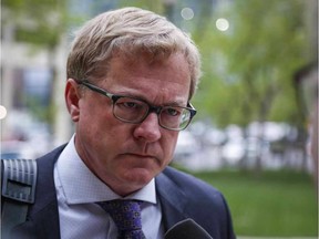 Alberta Minister of Education David Eggen arrives for a cabinet meeting in Calgary, Alta., Thursday, May 28, 2015.