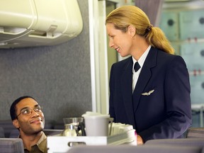 Make friends with your flight attendant. It might earn you a little goodwill and some special consideration — like double the dessert.