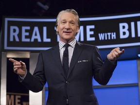 Bill Maher on the set of his show.
