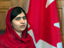 Malala Yousafzai during a visit to Parliament Hill in Ottawa, April 12, 2017.